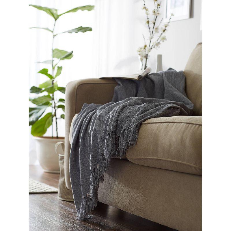 Design Imports Hand Woven Throw Blanket
