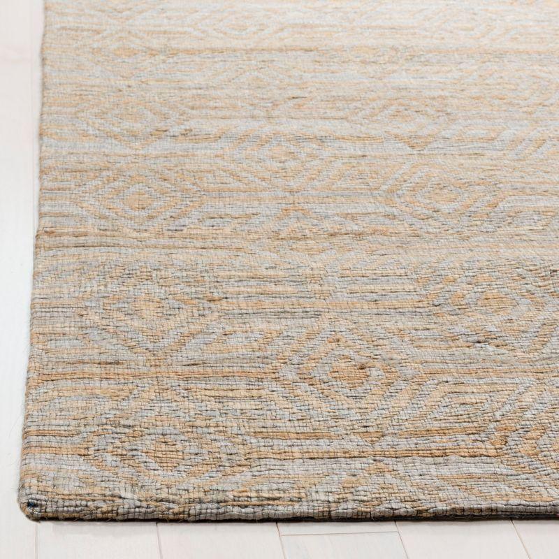 Cape Cod CAP412 Hand Woven Area Rug - Grey/Sand - 6'x6' - Safavieh.