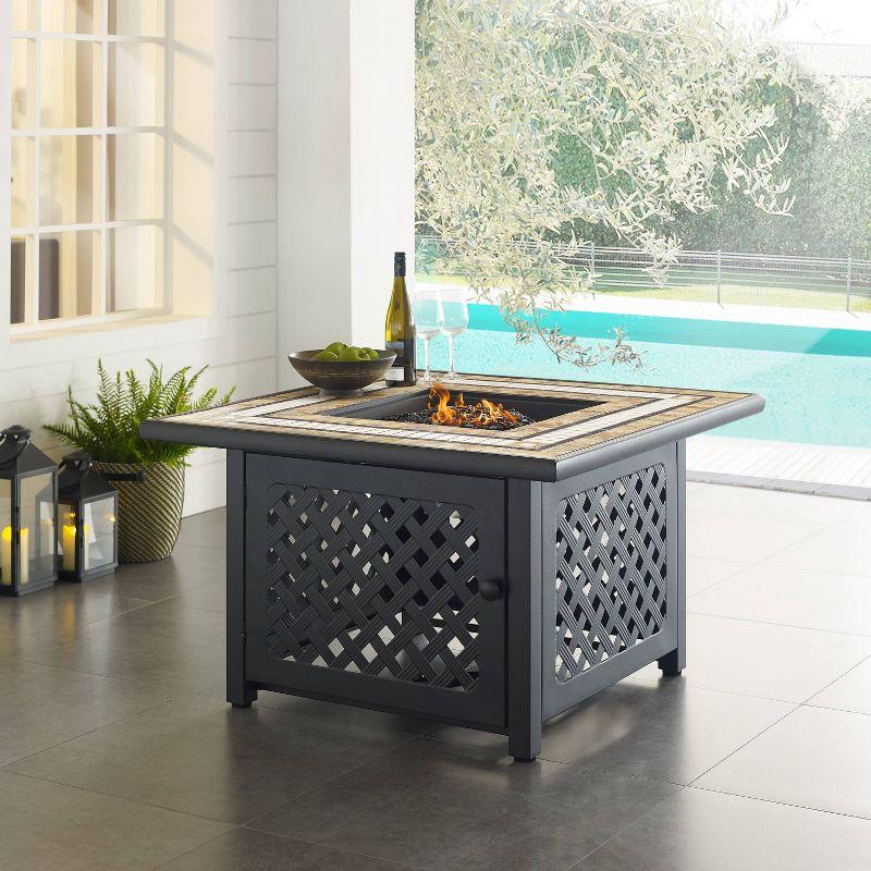 Munguia Square Fire Pit Table
