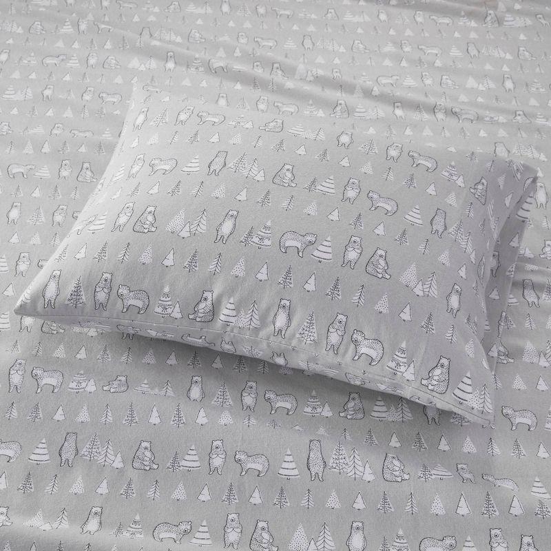 True North by Sleep Philosophy Cozy Cotton Flannel Printed Sheet Set