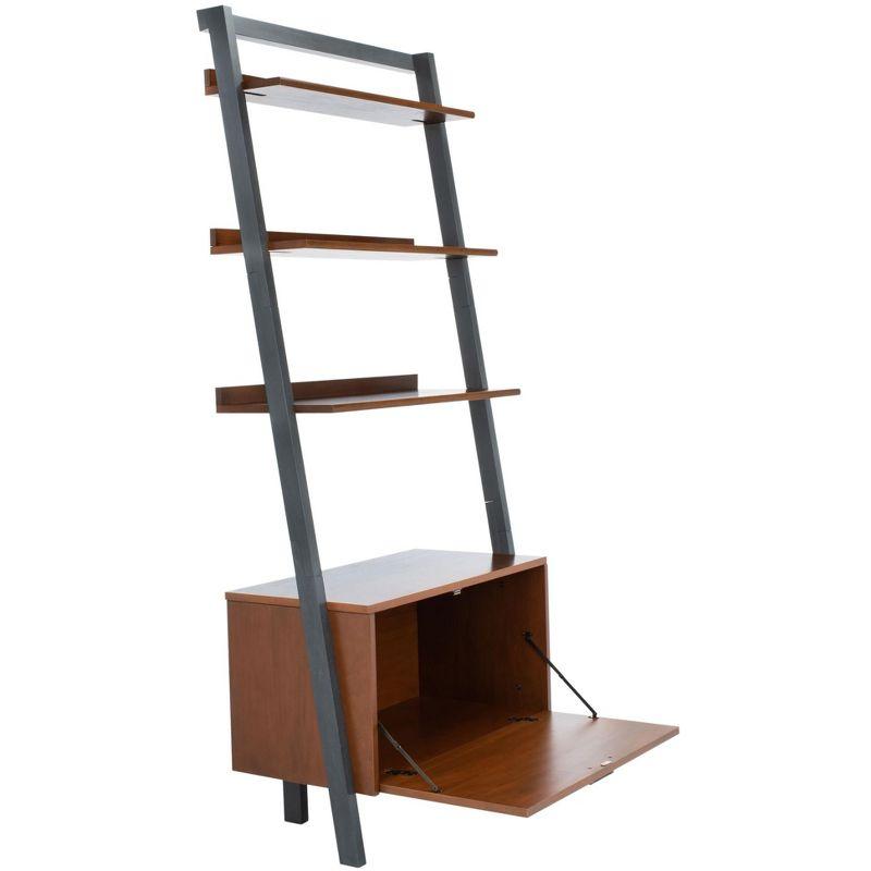 Vlad 3 Shelf 1 Door Etagere - ETG9405 - Honey Brown/Charcoal - Safavieh