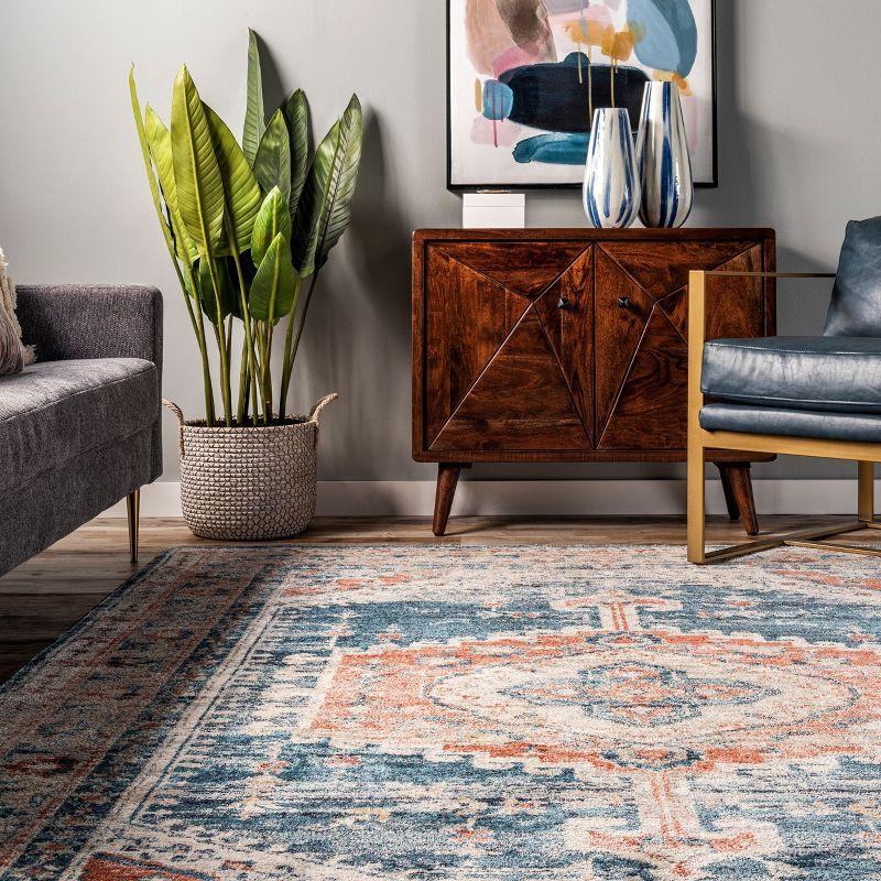 Nuloom Harley Faded Medallion Indoor Area Rug