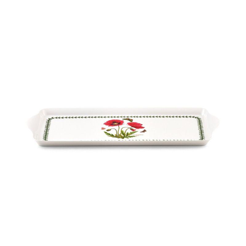Pimpernel Botanic Garden Melamine Sandwich Tray (Poppy) - 15.1" x 6.5"