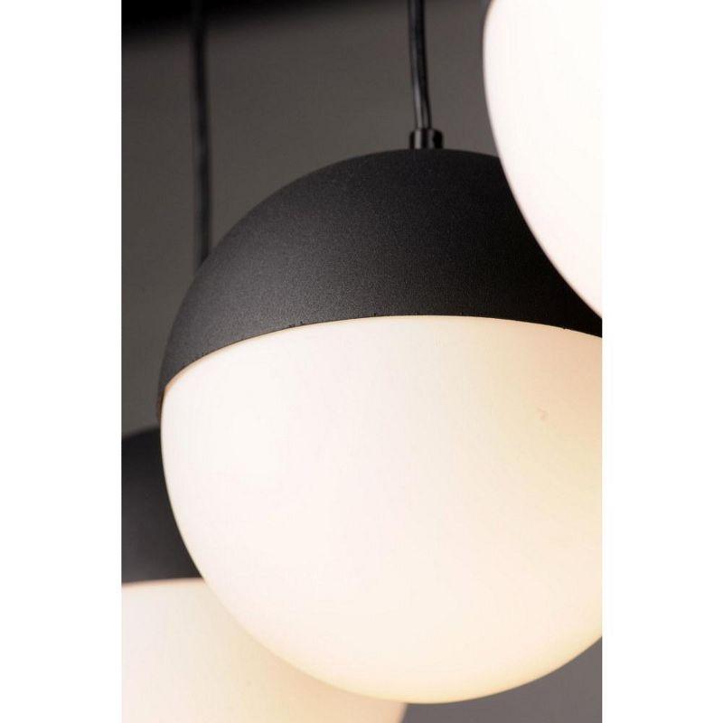 ET2 Lighting Half Moon 3 - Light Pendant in  Black