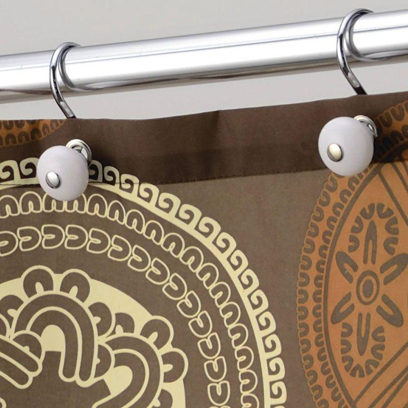 iDesign Bazaar Geometric Shower Curtain