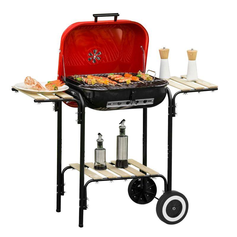 Outsunny 19.25'' W Portable Charcoal Grill