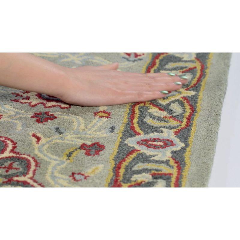 Heritage HG736 Hand Tufted Area Rug - Grey/Charcoal - 8'x10' - Safavieh.
