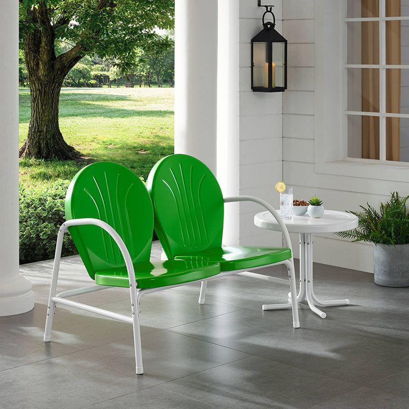 Griffith Green Metal 2-Piece Outdoor Loveseat Set