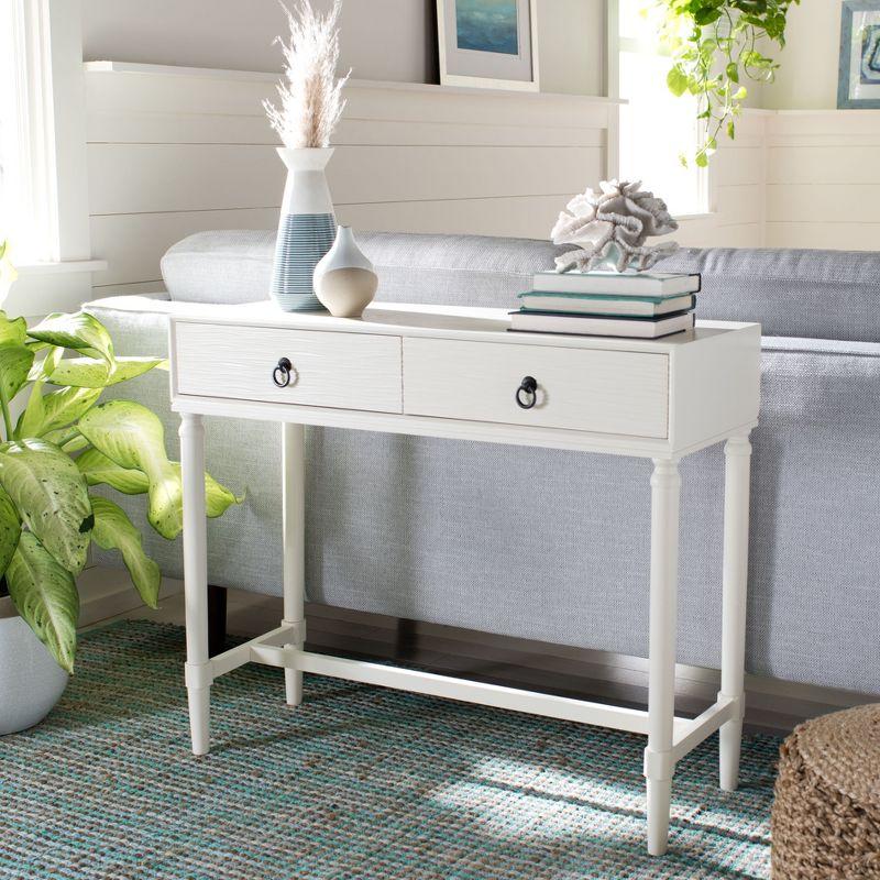 Aliyah 2 Drawer Console Table - CNS5729D - Off-White - Safavieh