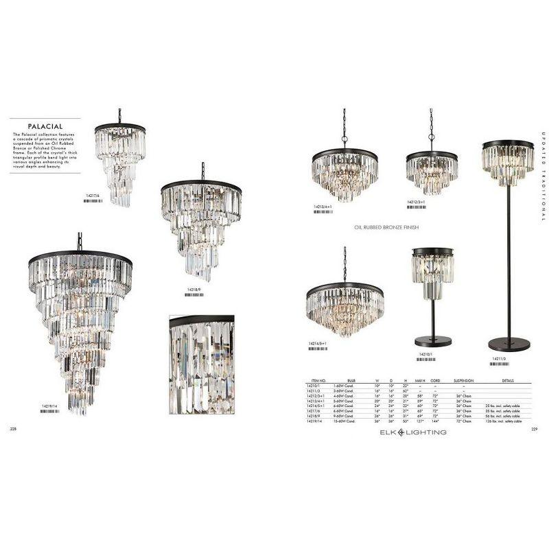 Elk Home Palacial 6 - Light Chandelier in  Polished Chrome