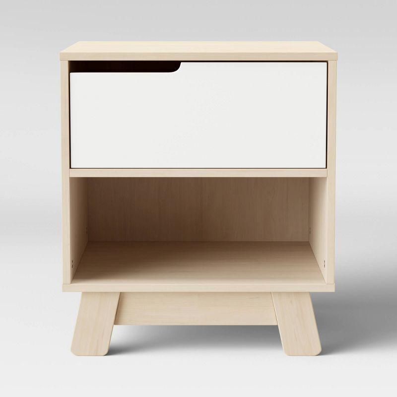 Hudson Eco-Friendly Nightstand with USB Port in Washed Natural