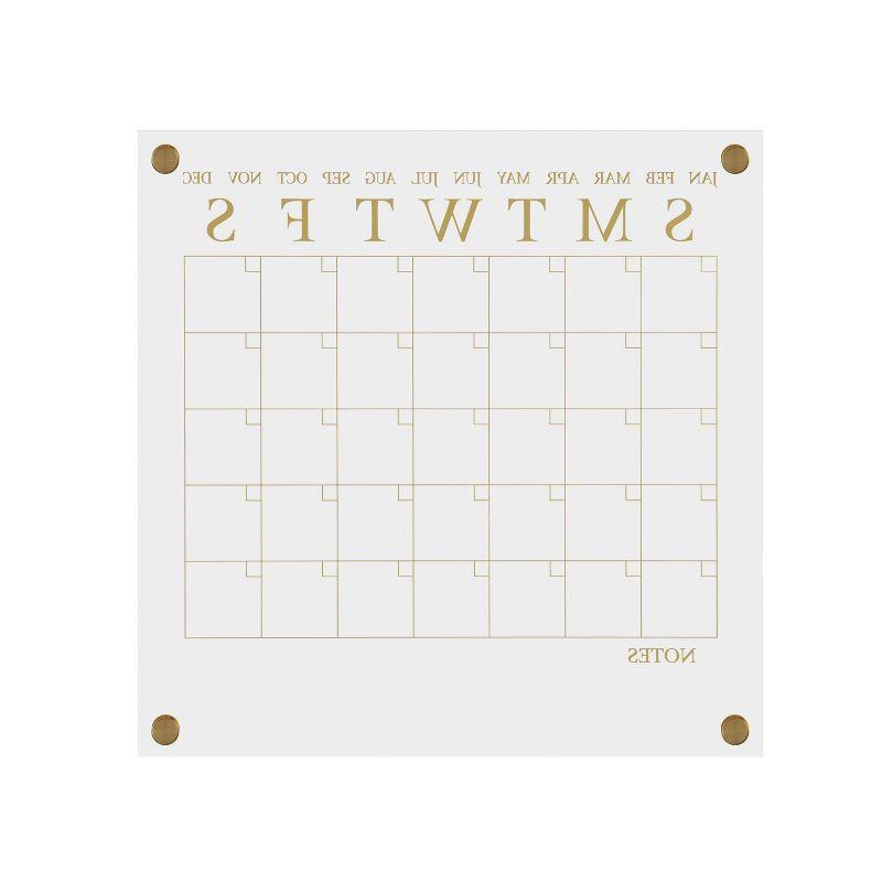 Thomas Martha Stewart Acrylic Wall Calendar with Dry Erase Marker and Mounting Hardware