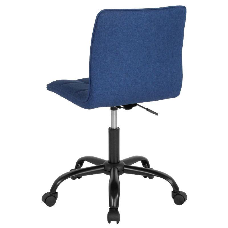 Emma and Oliver Home Office Armless Task Office Chair with Tufted Back/Seat