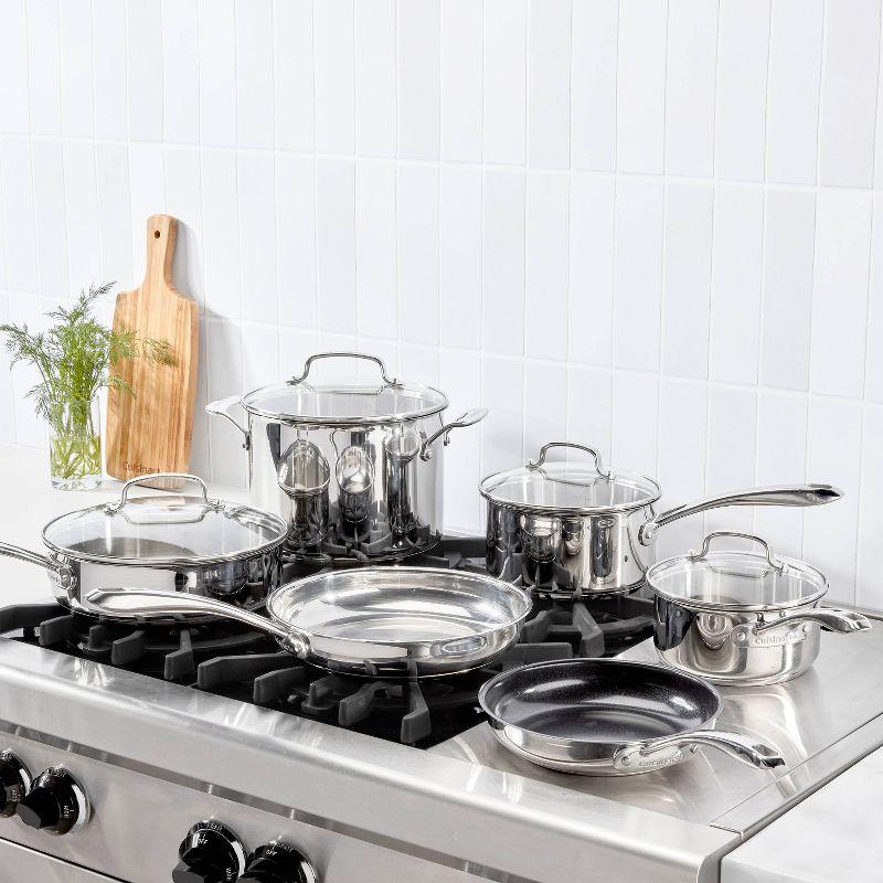 Cuisinart 10pc Classic Stainless Steel Cookware Set