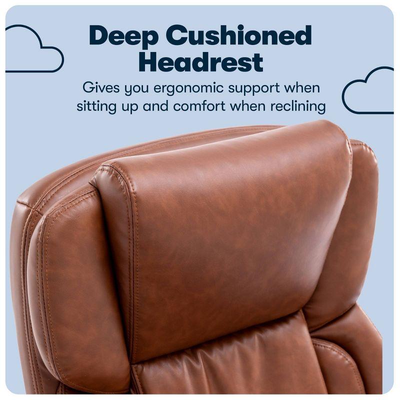 Serta Serta Garret Executive Office Chair, Ergonomic Lumbar Support, Semi-Plush Cushion, Body Pillows