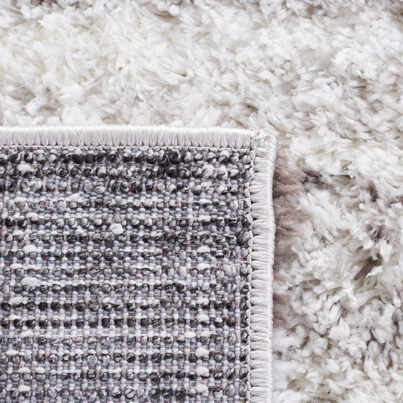 Berber Shag BER565 Power Loomed Area Rug - Gray/Dark Gray - 7'x7' - Safavieh.