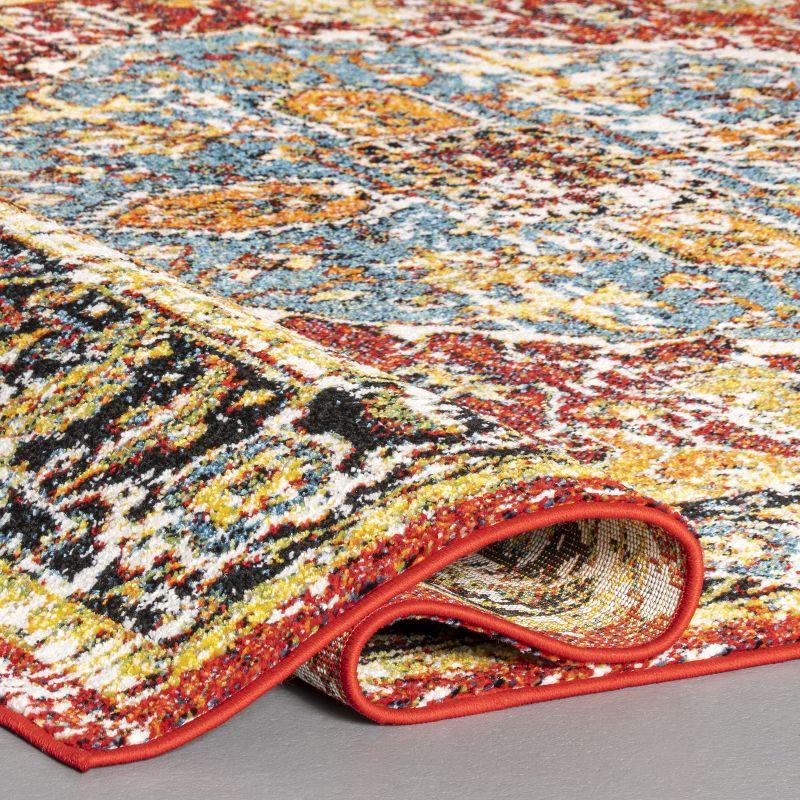 Nuloom Indoor/Outdoor Transitional Medallion Muriel Patio Area Rug, 4' x 6', Multi
