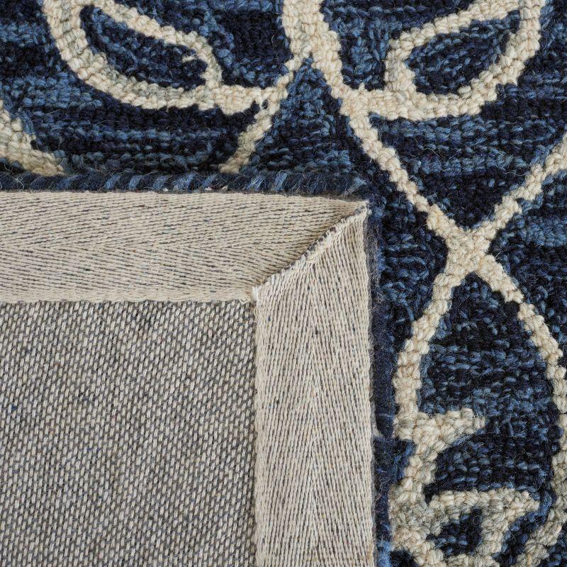 Jardin JAR601 Hand Tufted Accent Rug - Navy/Ivory - 3'x5' - Safavieh