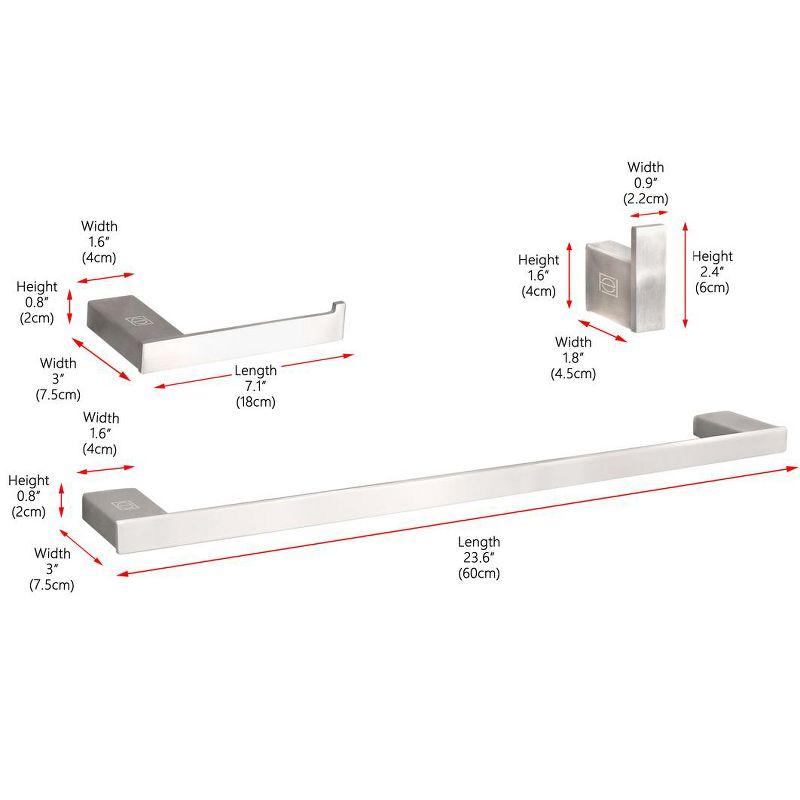 Sofia 3 - Piece Bathroom Hardware Set