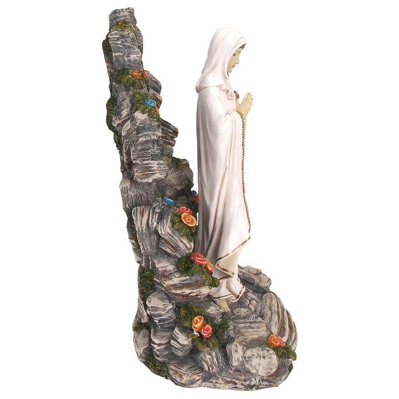 Illuminated Resin Garden Grotto Statue in Sacred Hues