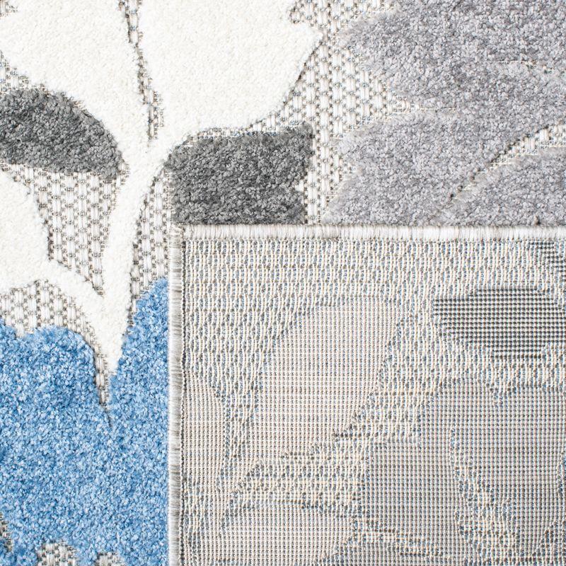 Cabana CBN308 Loomed Indoor Area Rug - Grey/Blue - 4'5"x6'5" - Safavieh