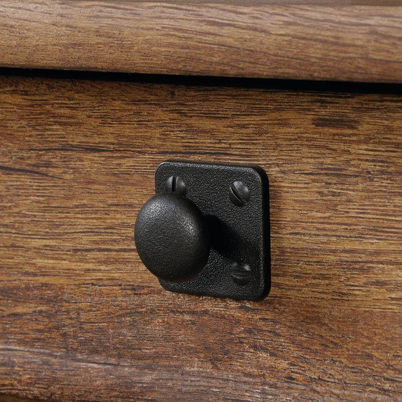 Palladia Computer Desk and Hutch Vintage Oak - Sauder: Home Office Workstation, Easy Glide Drawer