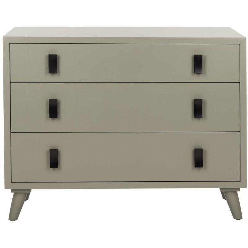 Blaize 3 Drawer Chest - CHS6601 - Dark Grey/Black - Safavieh