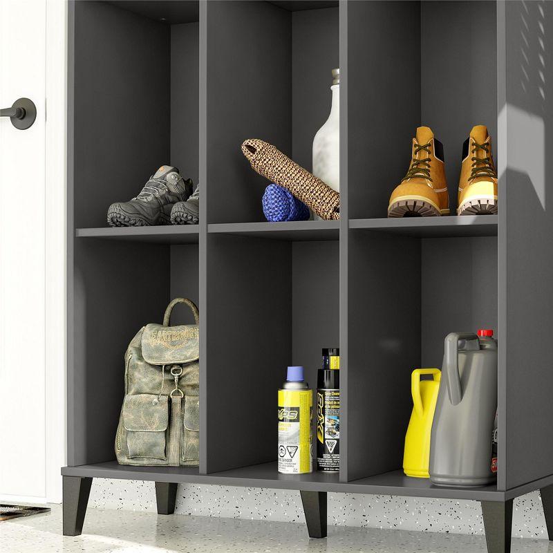 Flex Athletic Shoe Storage Cabinet for Boots & Tennis Shoes, Graphite
