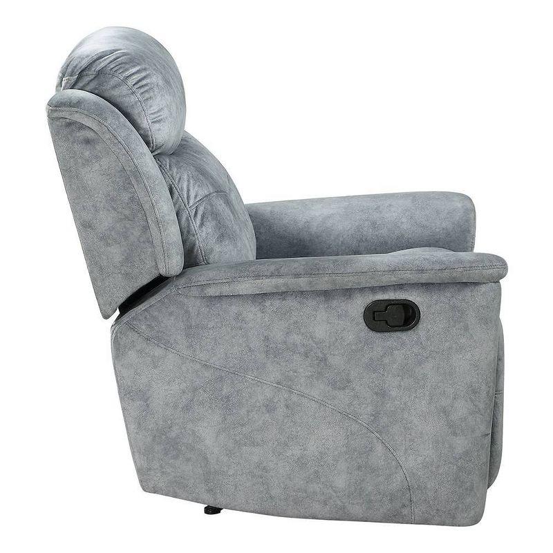 Acme Furniture Mariana Recliner Sofa Silver Gray Fabric