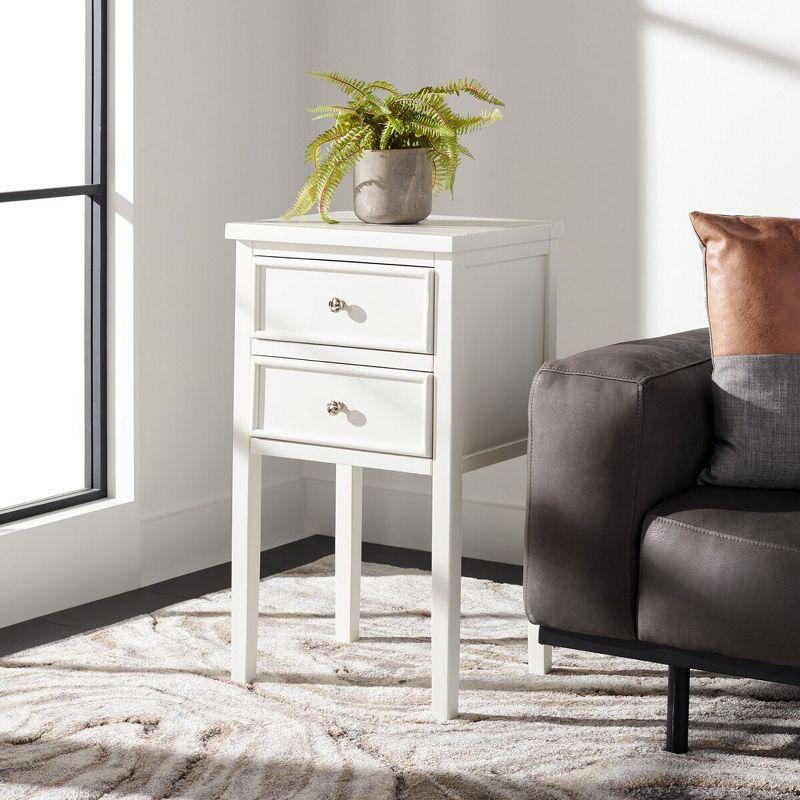 Toby Accent Table with Storage Drawers  - Safavieh