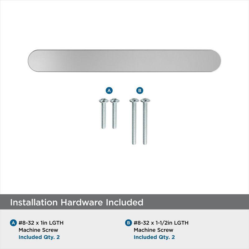 Amerock Rift 3-3/4 inch (96mm) Center-to-Center Polished Chrome Cabinet Pull
