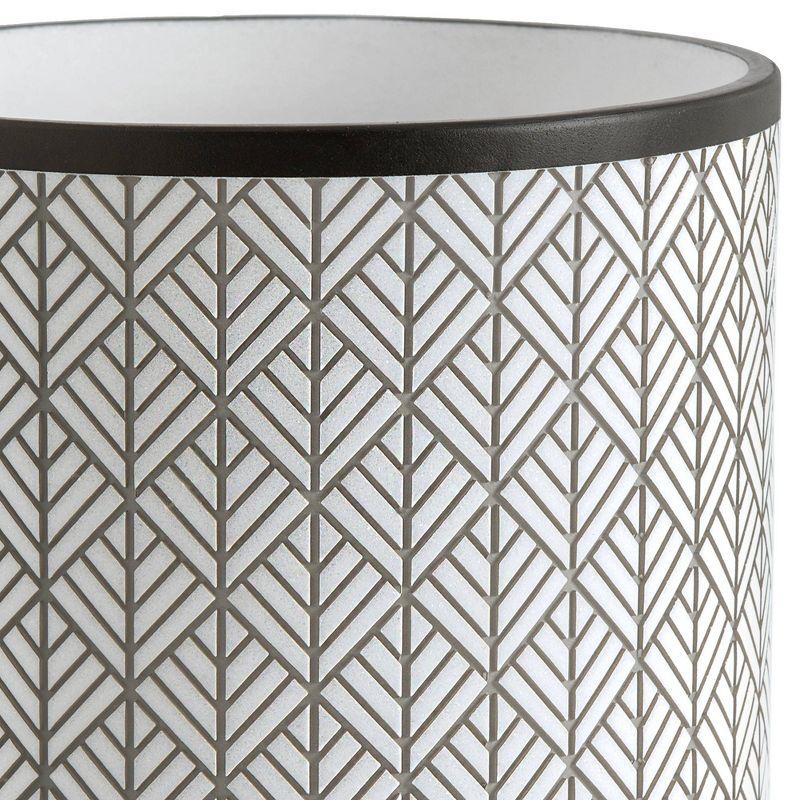 Shelby Wastebasket - Allure Home Creations: Resin Material, 1.74 gal, Geometric Pattern, 9.84" High