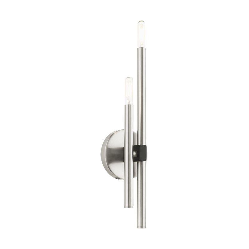 Livex Lighting Denmark 2 - Light Wall Light in  Brushed Nickel