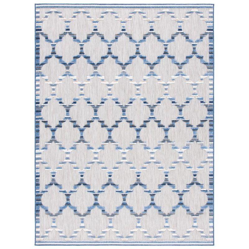 Cabana CBN333 Loomed Indoor Area Rug - Grey/Blue - 9'x12' - Safavieh