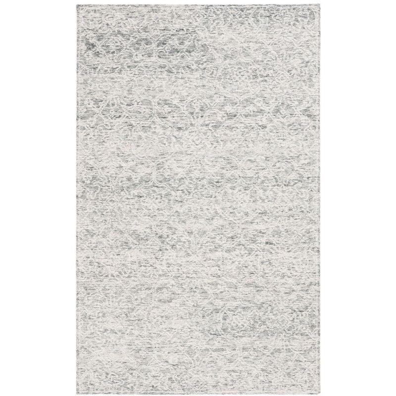 Ivory Tufted Handmade Wool 8' x 10' Area Rug