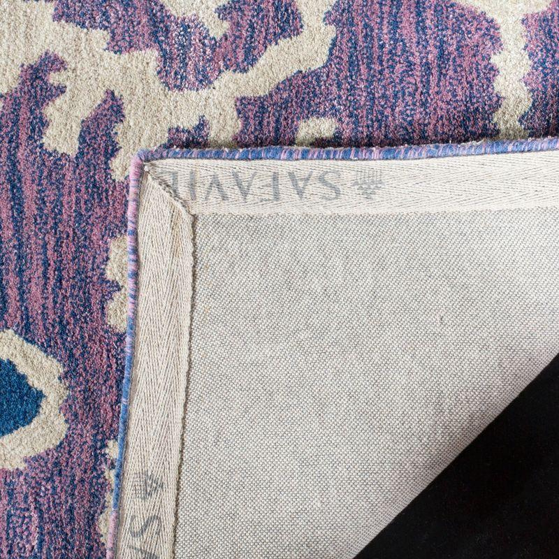 Wyndham WYD323 Hand Tufted Indoor Area Rug - Lavander/Ivory - 7'x7' - Safavieh