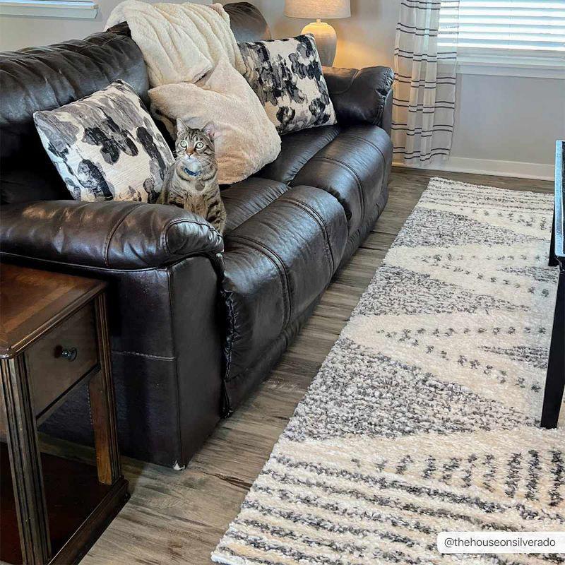 Hauteloom Rectangle Area Rug  Charcoal