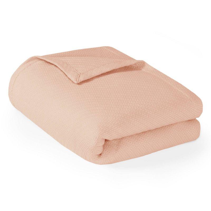 Full Size Blush Cotton Machine Washable Blanket