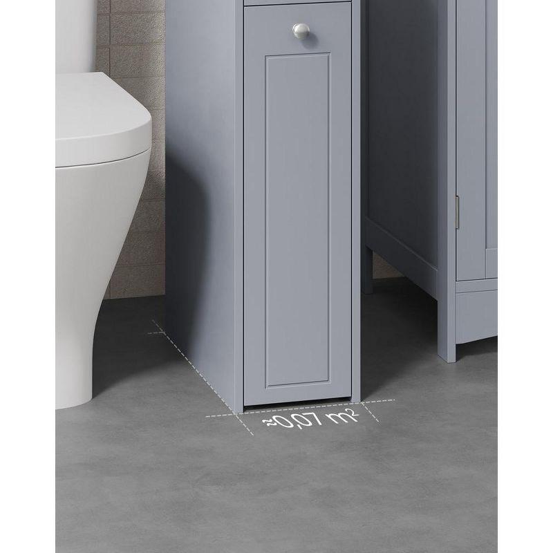 VASAGLE Small Bathroom Storage Cabinet, Toilet Paper Holder with Storage, Toilet Paper Storage Cabinet with Slide Out Drawers