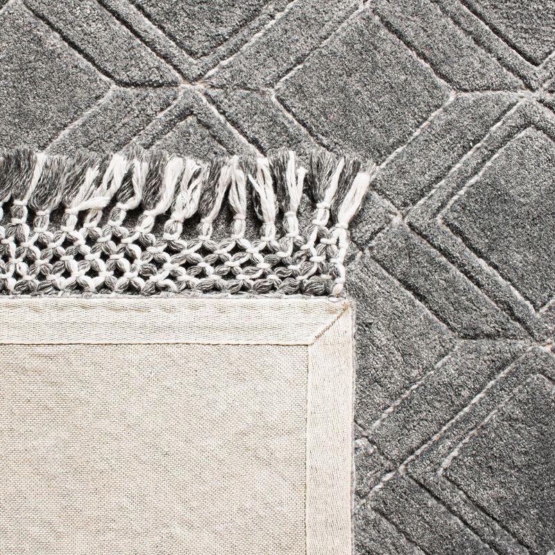 Casablanca CSB664 Hand Tufted Area Rug - Charcoal - 8'x10' - Safavieh.
