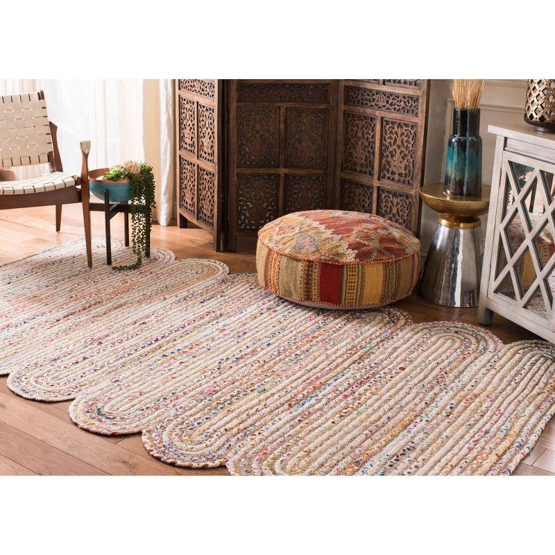 Cape Cod CAP208 Woven Indoor Area Rug - Ivory/Multi - 5'x8' - Safavieh