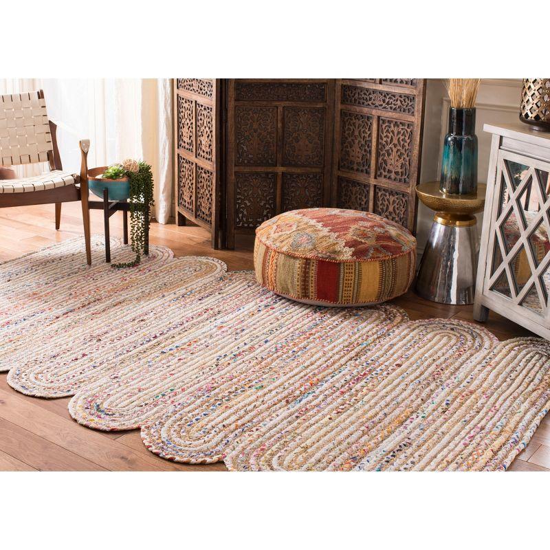 Cape Cod Ivory Cotton 5' x 8' Hand-Knotted Area Rug