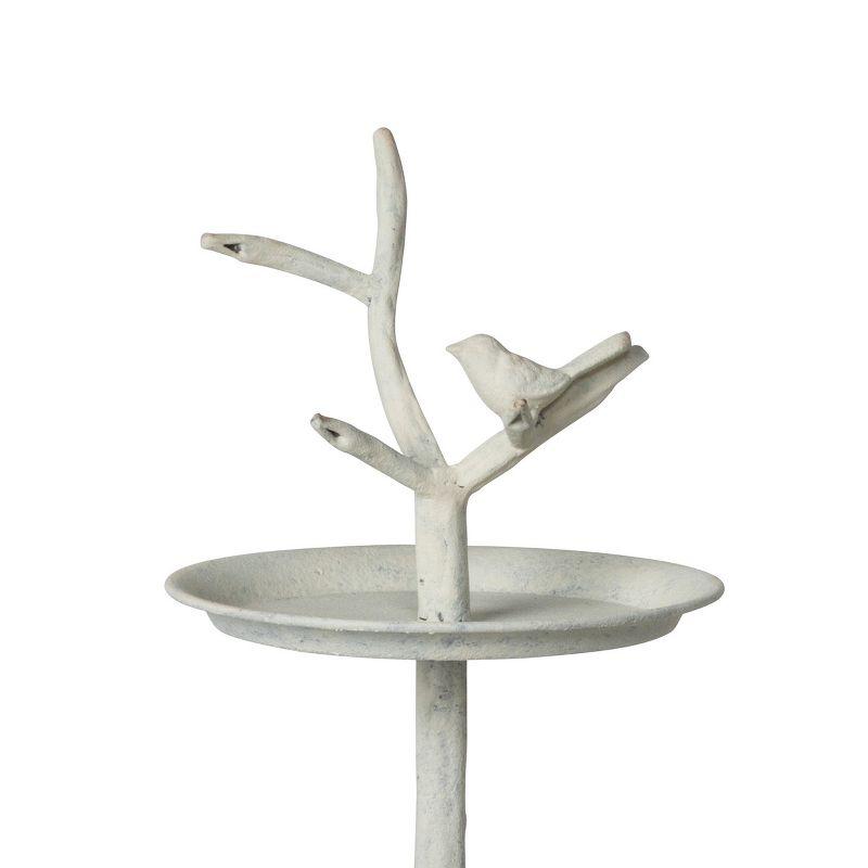 Park Hill Collection Garden Bird Iron Tiered Plant Stand