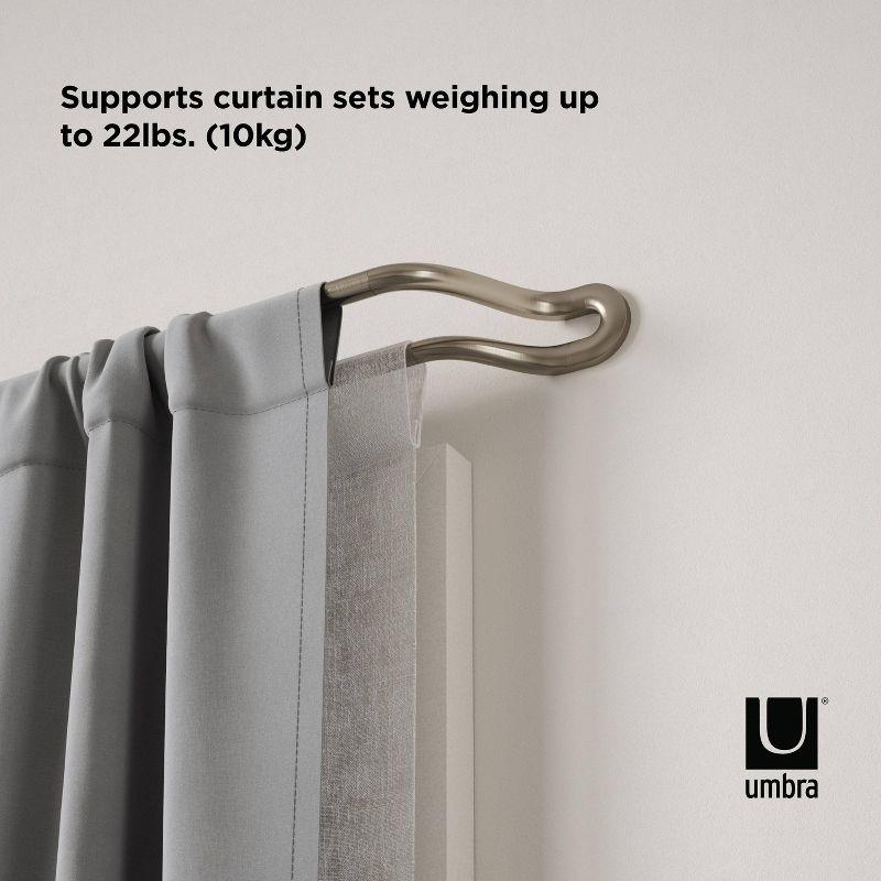 Steel Adjustable Overall Width Double Curtain Rod