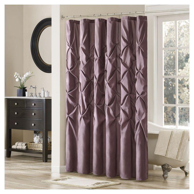 Laurel Tufted Semi-Sheer Shower Curtain