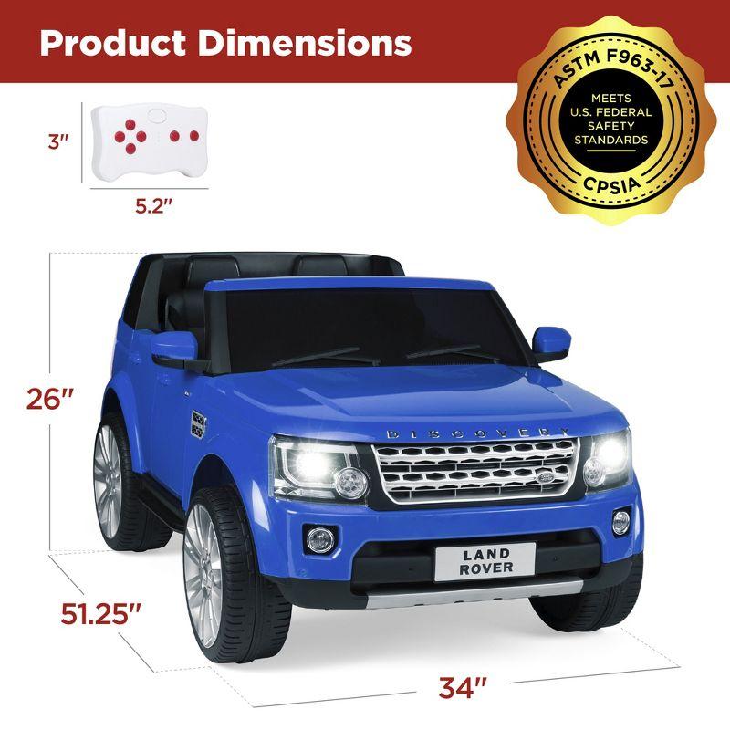 Best Choice Products 12V 3.7 MPH 2-Seater Licensed Land Rover Ride On Car Toy w/ Parent Remote Control