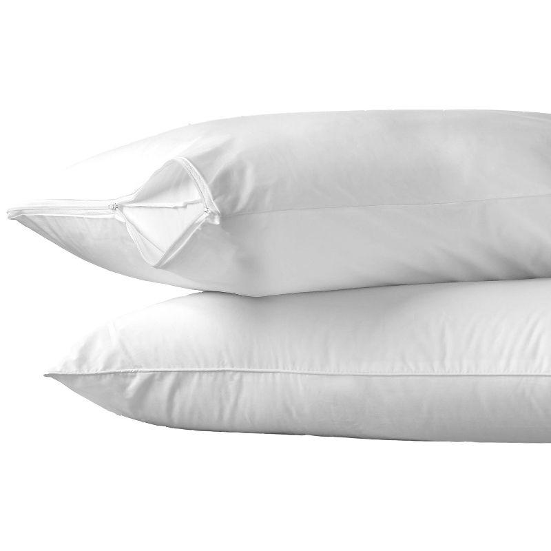 2pk Hot Water Washable Pillow Protector - AllerEase