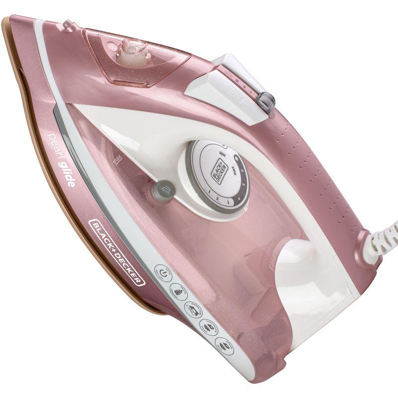 BLACK+DECKER BLACK+DECKER Pearl Iron, IR2398, 50% Smoother Gliding With Pearl-Infused Ceramic Soleplate, Powerful Steam, 8 Foot Cord, Vertical Steam Function