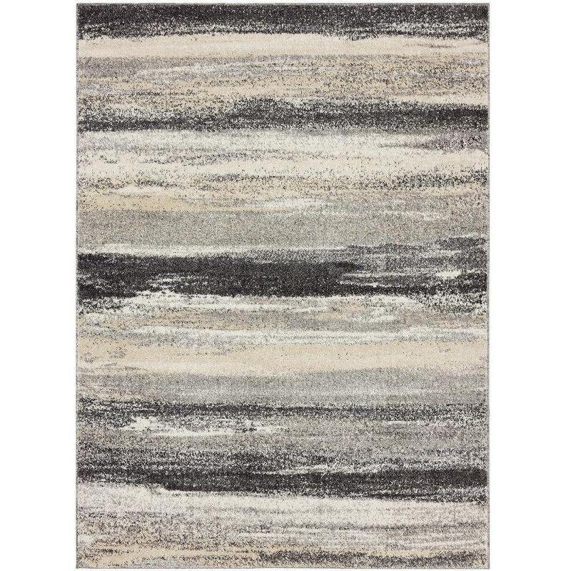 Luxe Weavers Abstract Stripe Area Rug