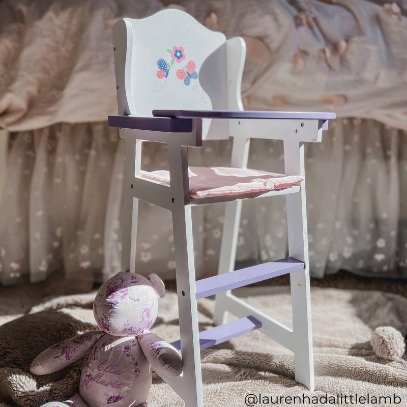 Teamson Kids Olivia's Little World Wooden Baby Doll High Chair